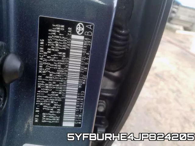 5YFBURHE4JP824205 фото 2