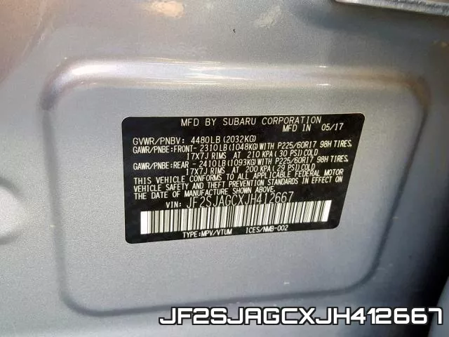 JF2SJAGCXJH412667 фото 2