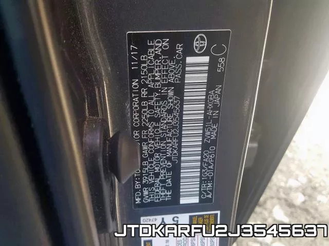 JTDKARFU2J3545637 фото 2