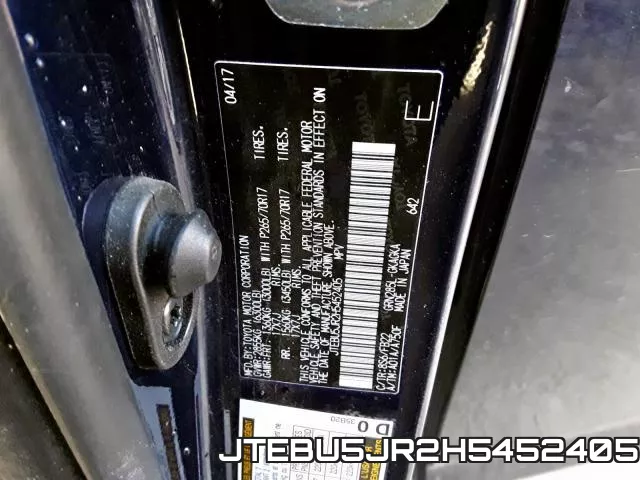 JTEBU5JR2H5452405 фото 2