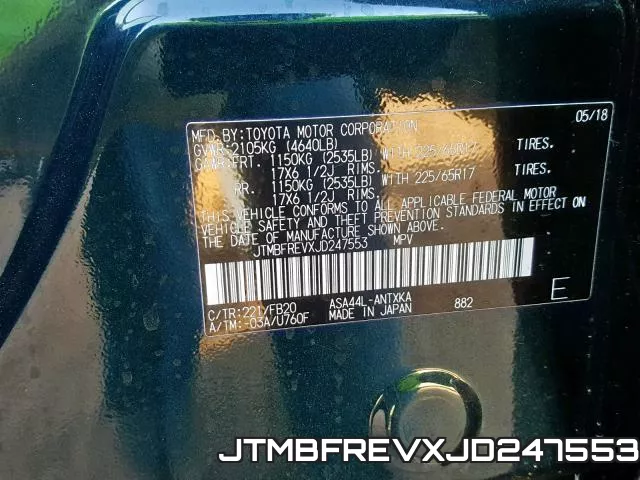 JTMBFREVXJD247553 фото 2