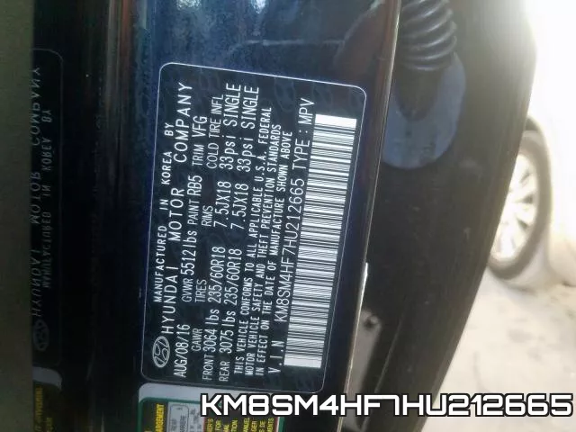 KM8SM4HF7HU212665 фото 2