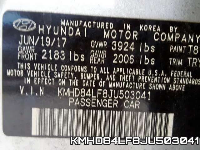 KMHD84LF8JU503041 фото 2