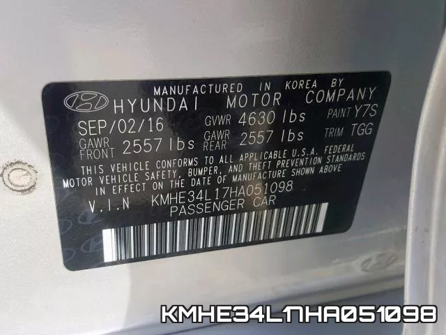 KMHE34L17HA051098 фото 2