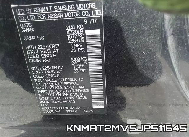 KNMAT2MV5JP511645 фото 10