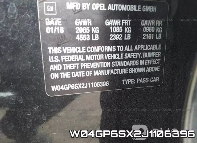 W04GP6SX2J1106396 фото 10