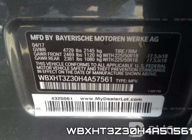 WBXHT3Z30H4A57561 фото 10