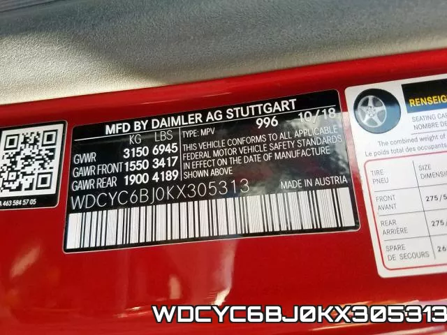 WDCYC6BJ0KX305313 фото 2