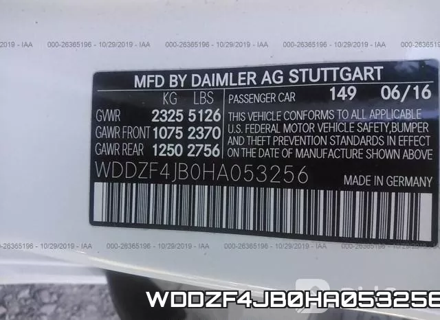 WDDZF4JB0HA053256 фото 10
