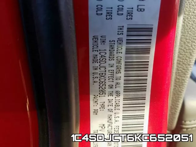 1C4SDJCT6KC652051 фото 2
