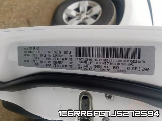 1C6RR6FG7JS272594 фото 2