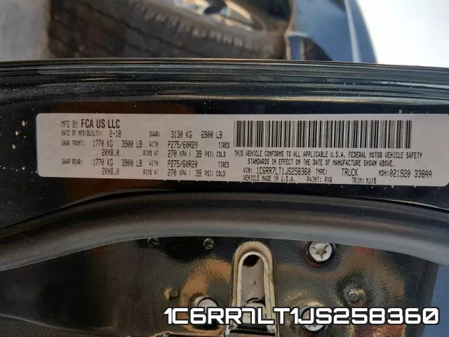 1C6RR7LT1JS258360 фото 2
