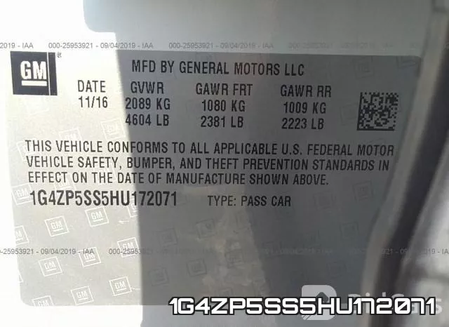 1G4ZP5SS5HU172071 фото 9