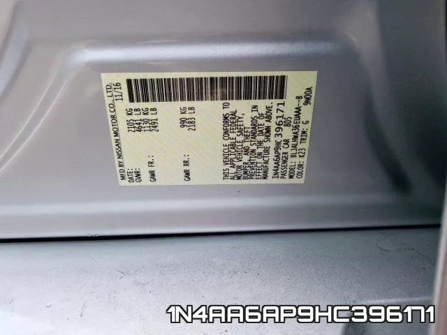1N4AA6AP9HC396171 фото 2