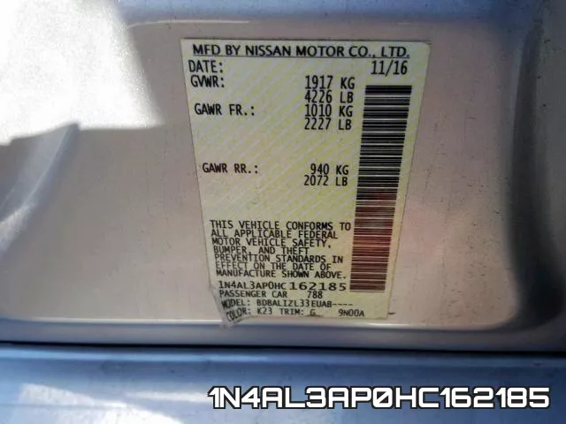 1N4AL3AP0HC162185 фото 2