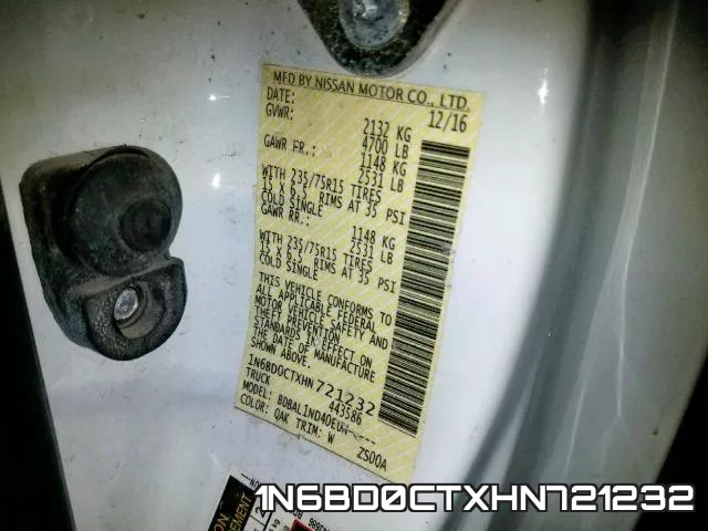 1N6BD0CTXHN721232 фото 2