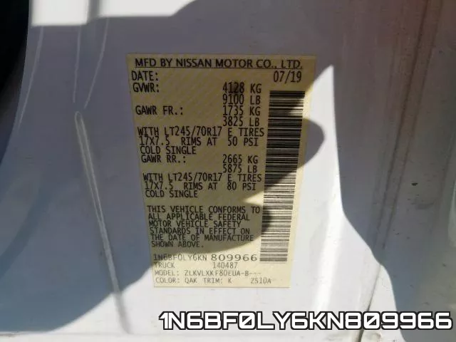 1N6BF0LY6KN809966 фото 2