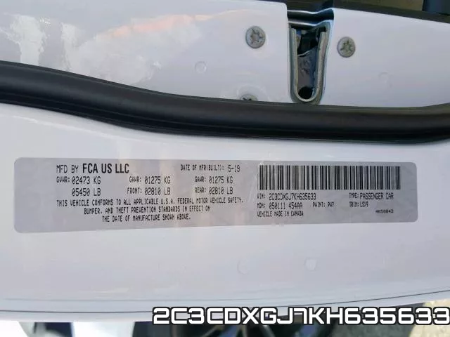 2C3CDXGJ7KH635633 фото 2