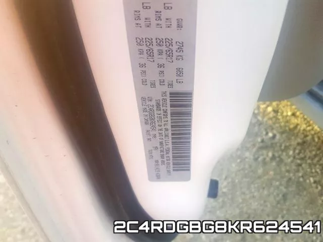 2C4RDGBG8KR624541 фото 2