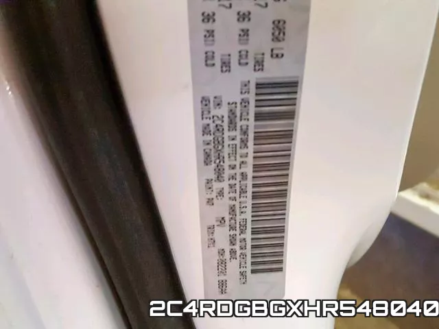 2C4RDGBGXHR548040 фото 2