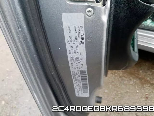 2C4RDGEG8KR689398 фото 2
