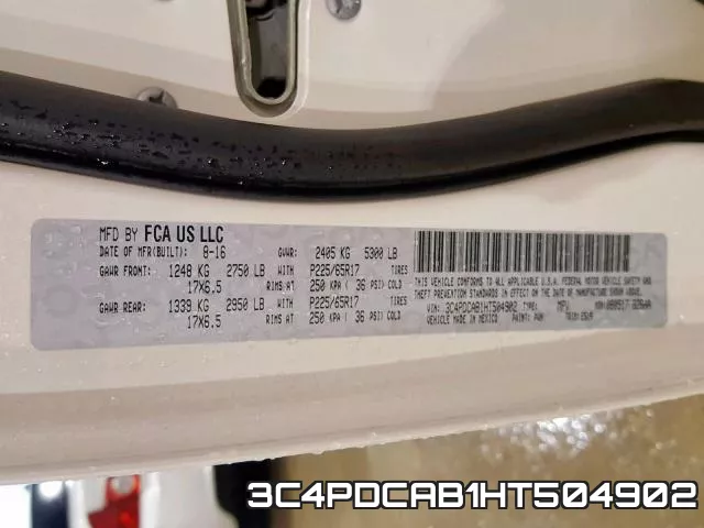 3C4PDCAB1HT504902 фото 2