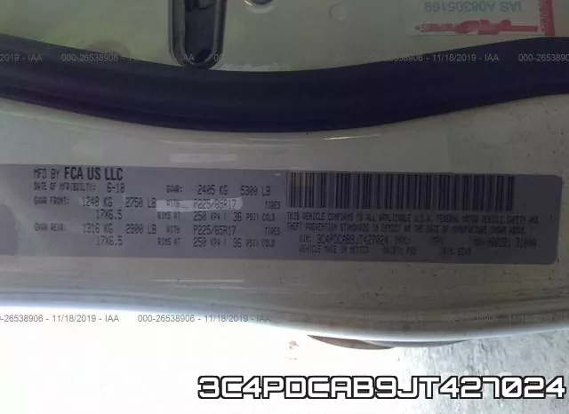 3C4PDCAB9JT427024 фото 10