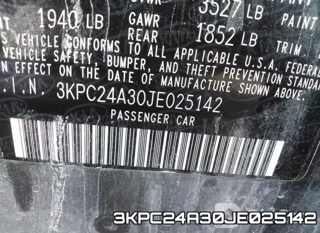 3KPC24A30JE025142 фото 9