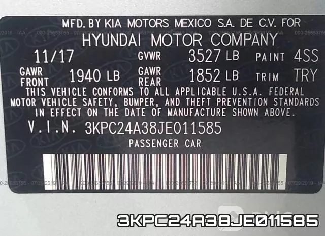 3KPC24A38JE011585 фото 10