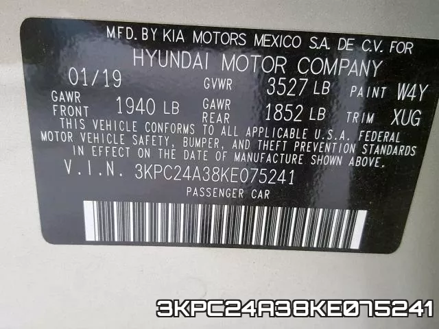 3KPC24A38KE075241 фото 2