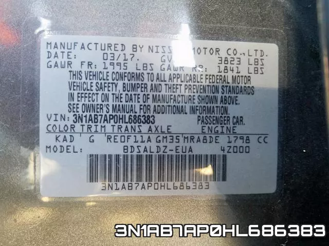 3N1AB7AP0HL686383 фото 2