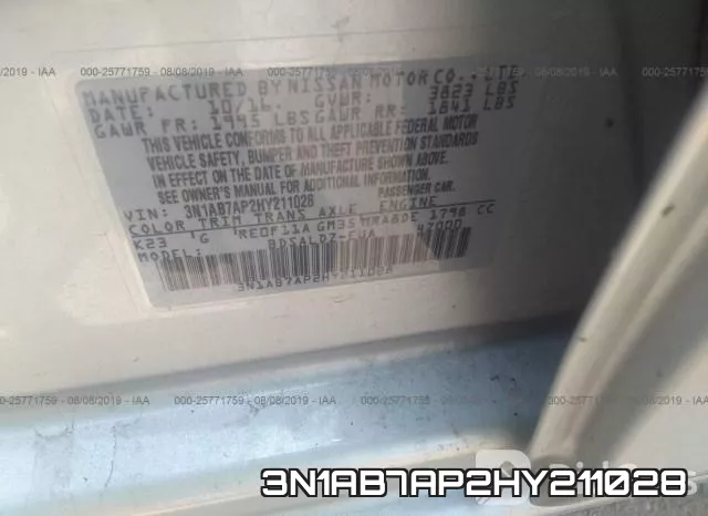 3N1AB7AP2HY211028 фото 10