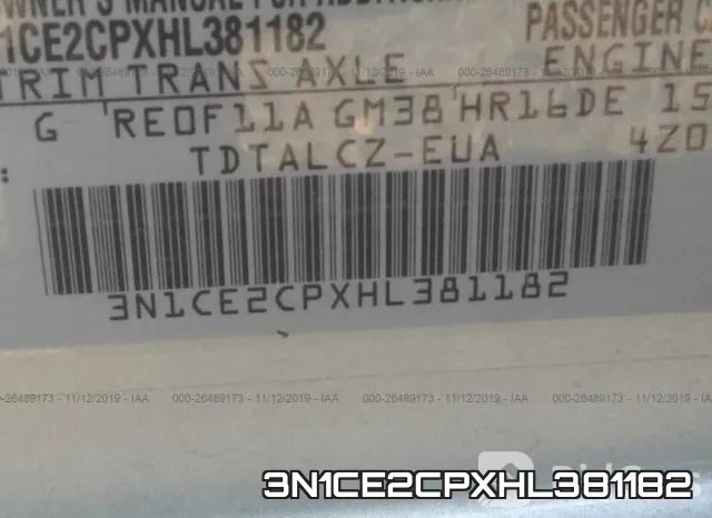 3N1CE2CPXHL381182 фото 10