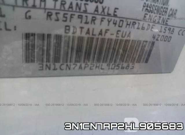 3N1CN7AP2HL905683 фото 8