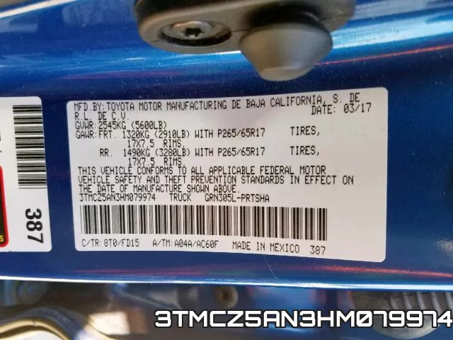 3TMCZ5AN3HM079974 фото 2