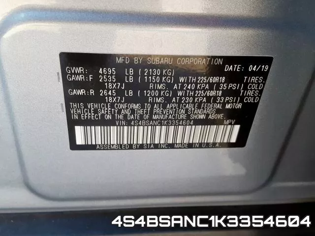4S4BSANC1K3354604 фото 2