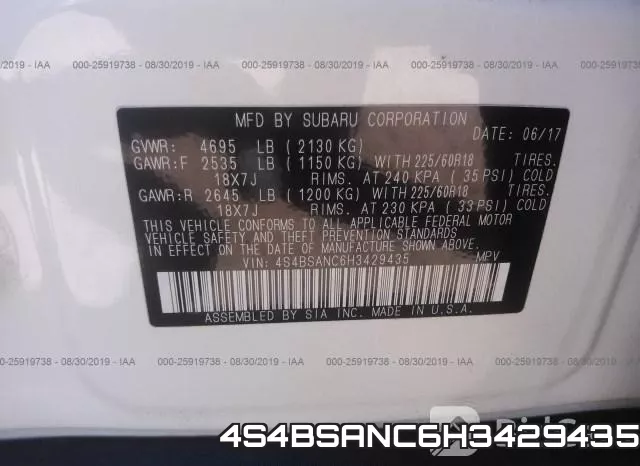 4S4BSANC6H3429435 фото 8