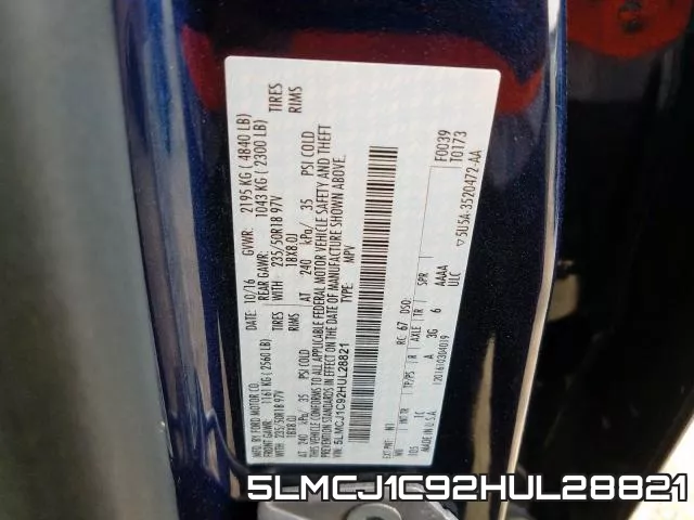 5LMCJ1C92HUL28821 фото 2