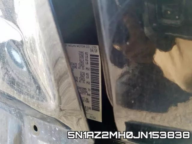 5N1AZ2MH0JN153838 фото 2