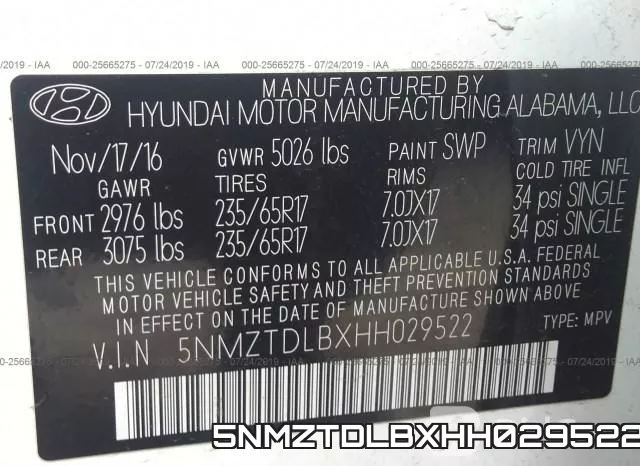 5NMZTDLBXHH029522 фото 9