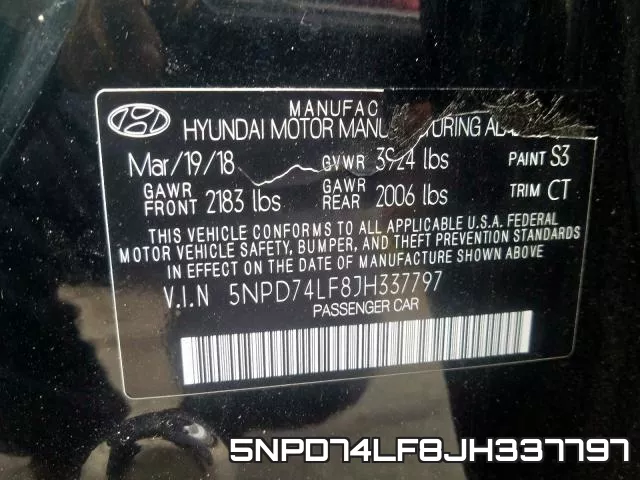5NPD74LF8JH337797 фото 2
