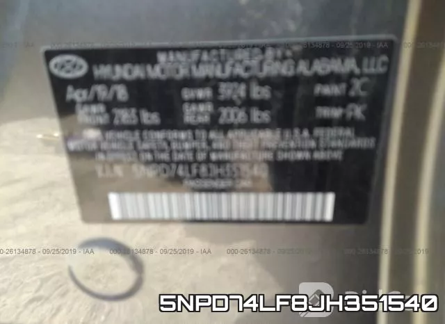 5NPD74LF8JH351540 фото 10