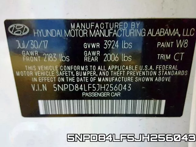 5NPD84LF5JH256043 фото 2