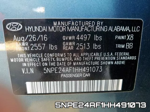 5NPE24AF1HH491073 фото 2