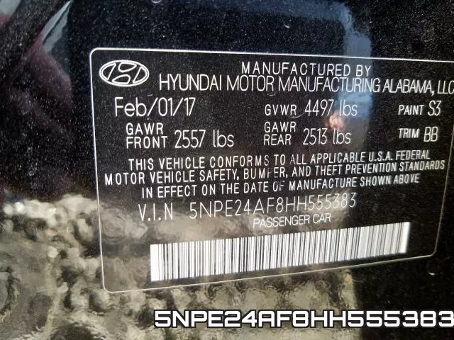 5NPE24AF8HH555383 фото 2