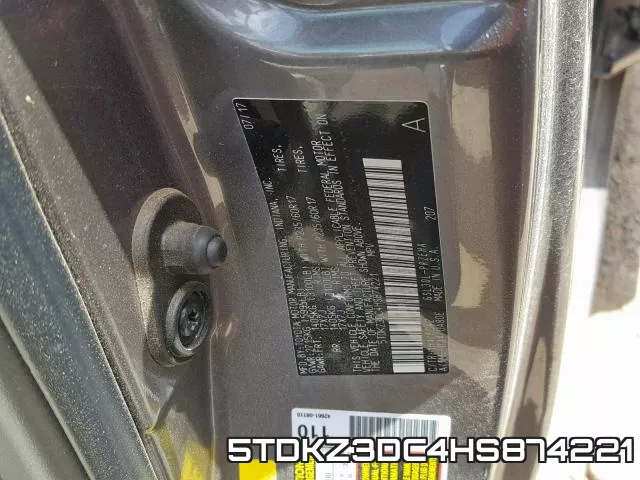 5TDKZ3DC4HS874221 фото 2