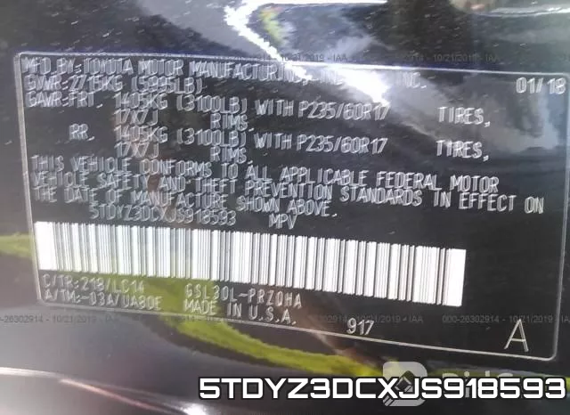 5TDYZ3DCXJS918593 фото 9