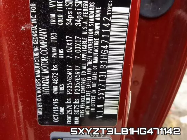 5XYZT3LB1HG471142 фото 2