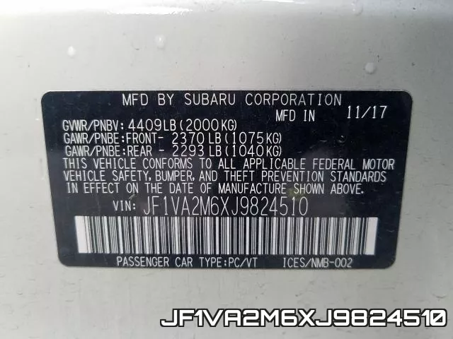 JF1VA2M6XJ9824510 фото 2