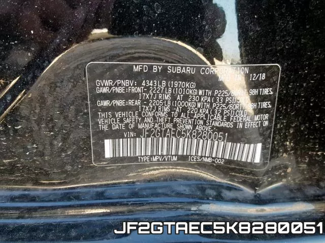 JF2GTAEC5K8280051 фото 2